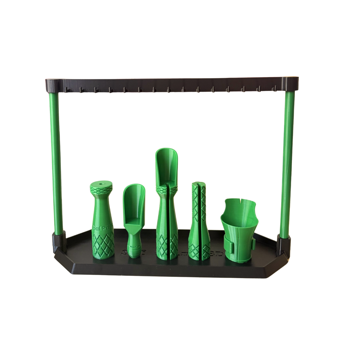 Set Complet Preparare PVA Bag – Stație + Accesorii (Presă, Linguriță, Pâlnie) – Printat 3D PETG