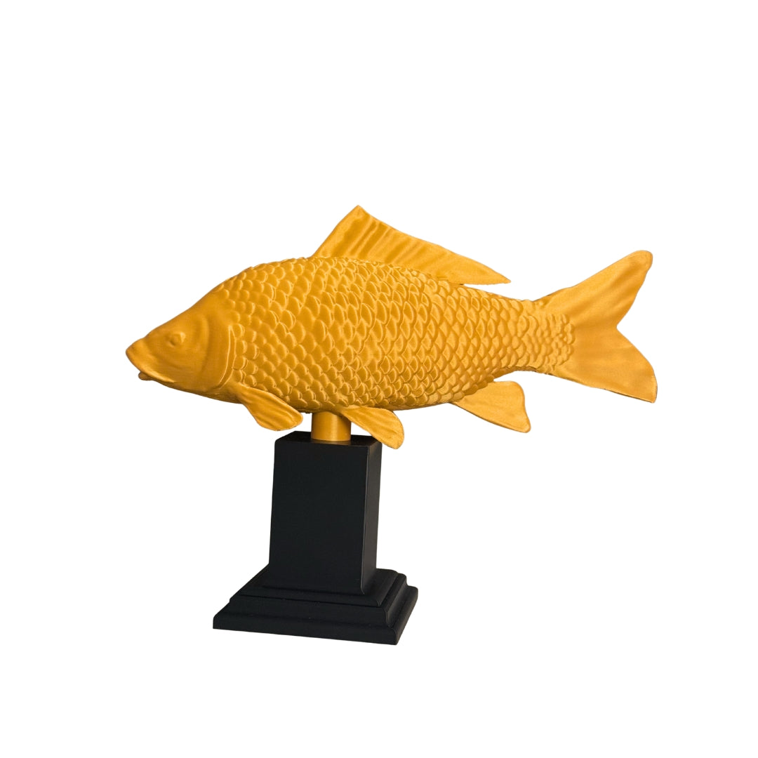 Figurină Pește Decorativ 3D cu Soclu Personalizabil – Ediție Premium (Gold / Silver / Bronze)