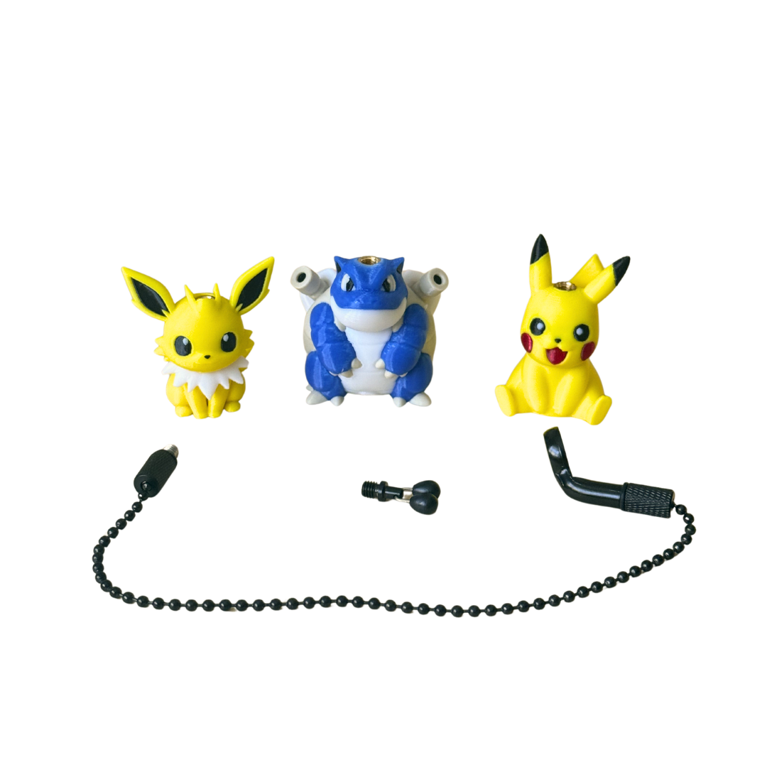 Figurine Hanger Pescuit – Set Complet Gata de Utilizare – Personalizare Rod Pod – Printate 3D PETG