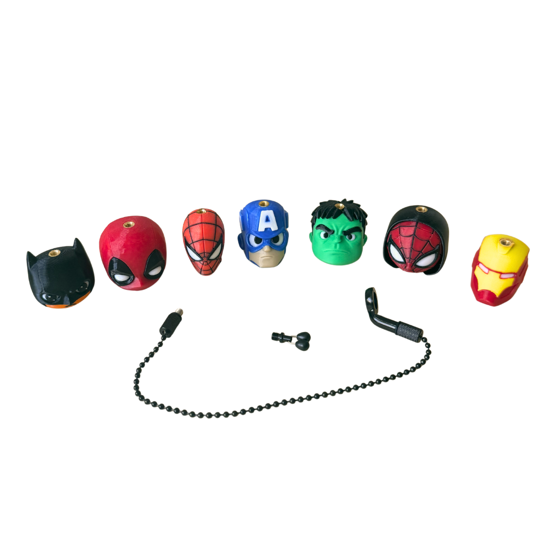 Figurine Hanger Pescuit – Set Complet Gata de Utilizare – Personalizare Rod Pod – Printate 3D PETG