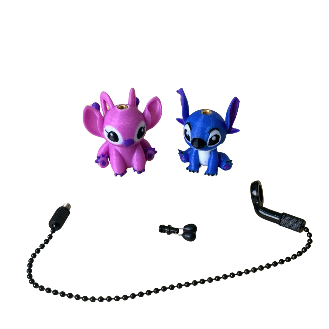 Figurine Hanger Pescuit – Set Complet Gata de Utilizare – Personalizare Rod Pod – Printate 3D PETG