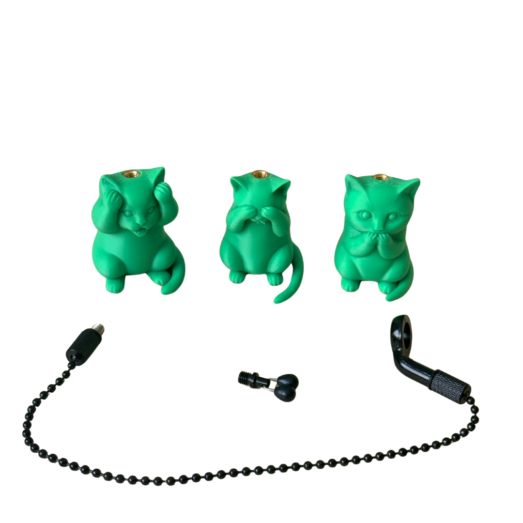 Figurine Hanger Pescuit – Set Complet Gata de Utilizare – Personalizare Rod Pod – Printate 3D PETG